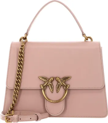 Produktbild von PINKO Handtasche Umhängetasche Love One Top Handle Classic Light Cipria - Antique Gold lachsfarben