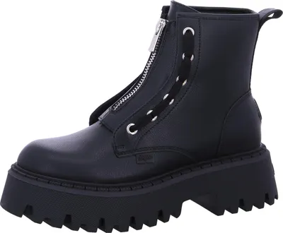 Produktbild von Buffalo Aspen Front Zip Stiefel Schwarz in Gr. 38