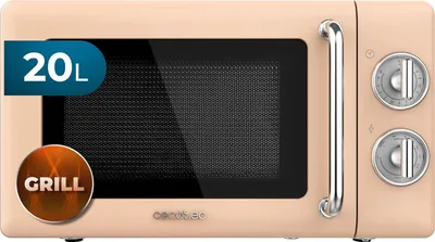 Produktbild von Mikrowelle mit Grill Proclean 3110 Retro Beige Mechanische, 700 W in 6 Stufen, Timer bis zu 30 Minuten, Auftaumodus, Vintage-Design in Beige