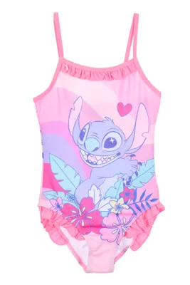 Produktbild von Disney Stitch Badeanzug - Badeanzug Disney Stitch - rosa - Größe 110/116