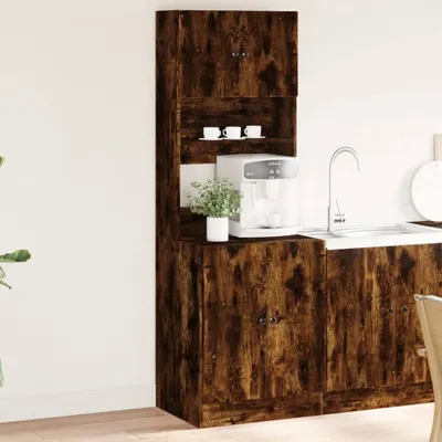 Produktbild von "im Angebot" Küchenschrank Räuchereiche 60x50x180 cm Holzwerkstoff - Küchenschränke CC10744