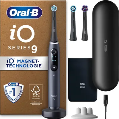 Obrázok produktu pre Braun Oral-B iO Series 9 Plus Edition, Dospelý, Oscilačná zubná kefka, Denná starostlivosť, Gum starostlivosť, Jemný, Bielenie, Ruže, 2 min, Batérie
