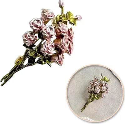 Produktbild von Brosche Blumenstrauß Rose bz165