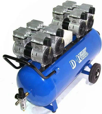 Produktbild von Druckluft Kompressor Silent Leise V8 360/8/90W Ölfrei Flüster Kompressor 4PS