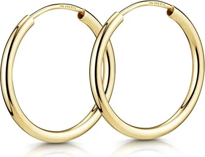 Produktbild von SILBERKETTEN STORE Creolen, Durchmesser 20mm - echt 333 Gold - 20mm