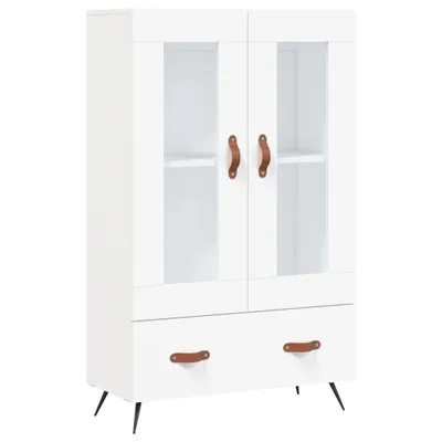 Image de vidaXL vidaXL - Armoire haute - 69.5x31x115 - cm - fait main - bois - blanc
