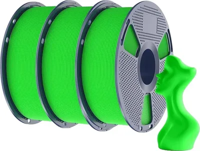 Image de filament pour impression 3D, haut débit, peu de fils, vert