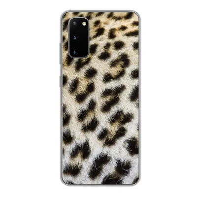 Obrázek produktu pro Kryt na mobilní telefon pro Samsung Galaxy S20 Kožešinový leopard zblízka Silikonové měkké pouzdro