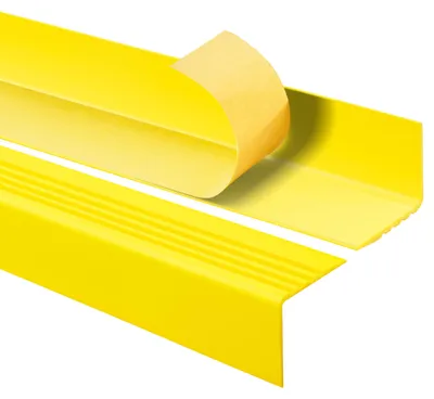 Obrázok produktu pre QUEST Samolepiaci protišmykový schodiskový výstražný profil RGP-O PVC, ochrana schodov, 50x50mm, žltá