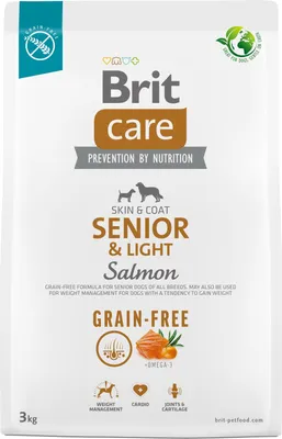 Productafbeelding van Brit Care Hondenvoer GrainFree SeniorLight Zalm, 3 kg