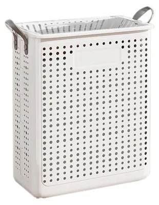 Immagine prodotto di Cesto portabiancheria pieghevole per il bagno, dimensioni 37,5 x 22 x 45,5 cm