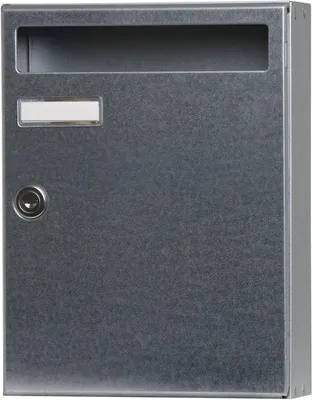 Image de Boîte aux lettres compacte 1 porte extérieur - Saphir - acier gris
