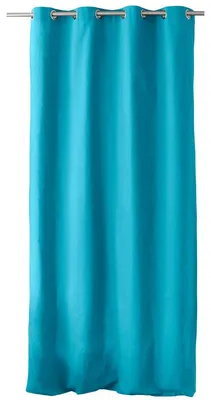 Verdunkelungsvorhang mit Ösen 135x240 cm Baumwolle Türkis