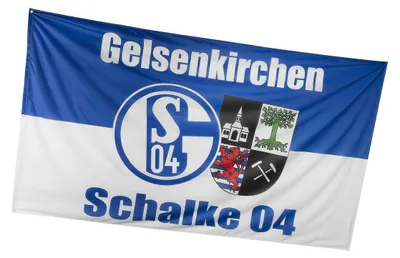 Produktbild von FC Schalke 04 S04 Hissfahne GE-Schalke recycelt 150x250 cm