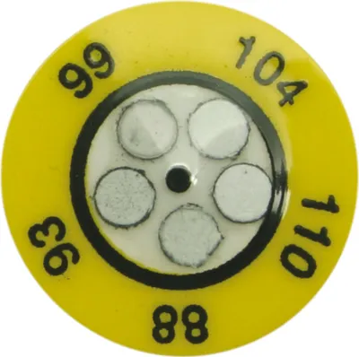 Produktbild von WETEC Temperaturmesspunkte, 116/121/127/132/138 °C 125-2001 (Pack à 10 Stück)
