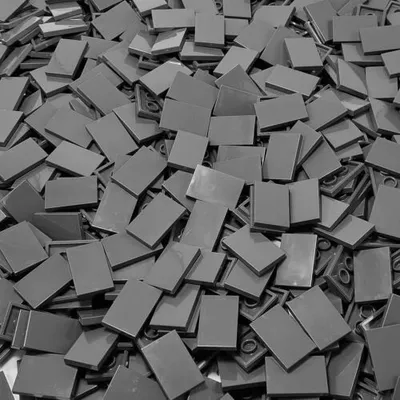 A pile of LEGO tiles.