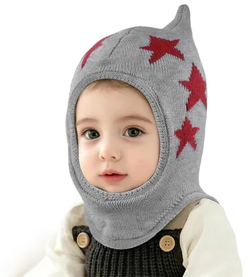 Produktbild von Warme Wintermütze mit Kapuze für Kinder, mit Fleece-Futter
