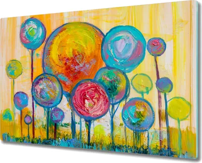 Produktbild von Coloray Hackbrett Kochplattenabdeckung Herdabdeckplatte 80x52 cm Schneidebrett Küchenbrett - Bäume