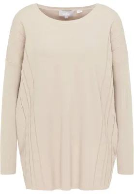 Produktbild von YASANNA Damen Strickpullover 10409567-YA01, BEIGE, M/L