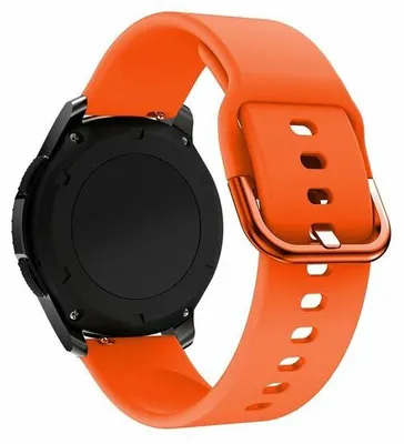 Produktbild von By Qubix Silikon Sportband - Orange - passend für Samsung Galaxy Watch Active 2