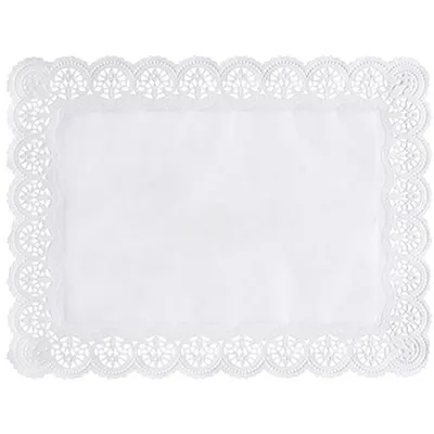 Produktbild von Papstar Spitzenpapiere eckig 40 cm x 30 cm weiß, 20 x 100 Stück