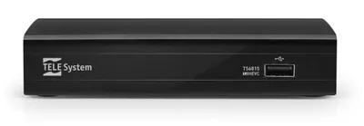 Obrázek produktu pro TELE System TS6815, Ethernet (RJ-45), Pozemské, Full HD, DVB-T, DVB-T2 HD, 1920 x 1080 px, 576i, 576p, 720p, 1080p, 4:3, 16:9