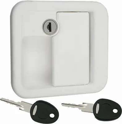 Immagine prodotto di Serratura della porta Serratura esterna Caravan Caravan FF-System FAP con cilindro e due chiavi bianco