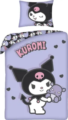 Produktbild von Sanrio Bettwäsche Kuromi Ver. 1 140 x 200 cm / 70 x 90 cm