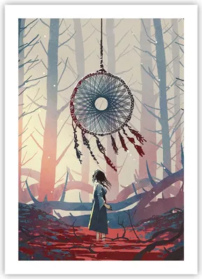 Produktbild von Poster - Poster ohne Rahmen - Märchen Fänger Träume - 50x70 cm - Wand Bild - Wanddeko - Wandbilder - Kunstposter - Wandposter - Bilder - Kunstdruck - Wanddekoration - Wandbild - P2XPA50x70-4789