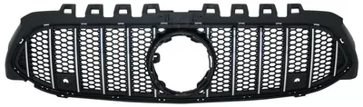 Productafbeelding van Radiateurgrille voor Mercedes A W177, hatchback (kantelbak) V177, sedan, vanaf 04.2018-2022, met GT-R-look, zwart, chroom.