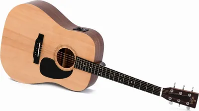 Produktbild von Sigma DME Westerngitarre Dreadnought, massive Sitka‑Fichtendecke, Mahagoni, Micarta Griffbrett, Preamp mit Tuner