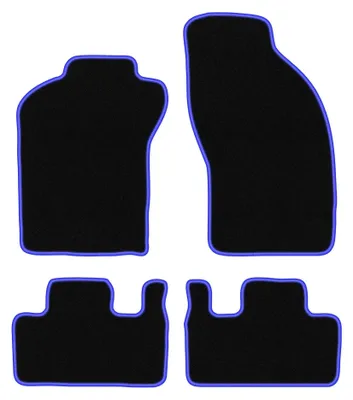 Immagine prodotto di Tappetini in moquette per FIat Coupe 1993-2000 (coupé) – set 4 pezzi, nero/blu, su misura – Wielganizator CARLUX