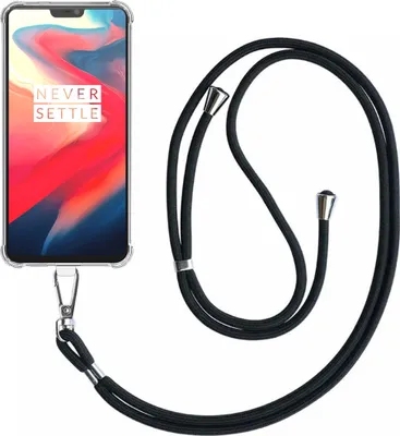 Image de Coque pour OnePlus 6
  Coque transparente antichoc avec cordon universel détachable pour téléphone - Housse de protection
  Silicone antichoc avec dragonne - Smartphonica