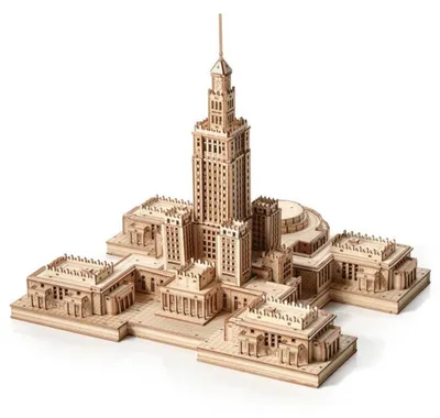 Immagine prodotto di Little Story 3D, puzzle in legno, Palazzo della Cultura e della Scienza