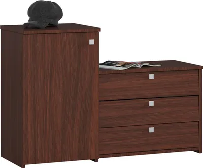 Produktbild von Akord Schuhschrank Mit 3 Klappen Wenge 99X33X68 Cm