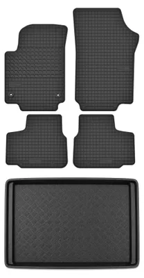 Obrázok produktu pre Gumové autokoberce SolidTread + vaňa kufra pre: Volkswagen Up! 2011-2023 hatchback 5 ks