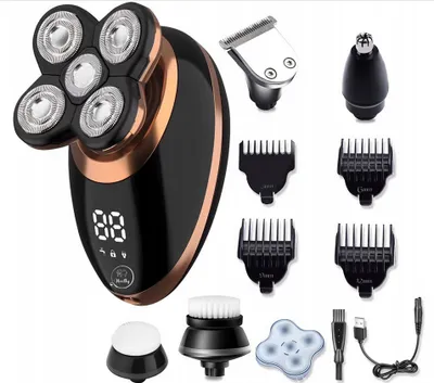 Obrázek produktu pro Elektrický holicí strojek a břitva Pánský elektrický holicí strojek, mokrý a suchý, holicí strojek, suchý holicí strojek, 2ks