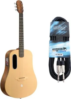 Produktbild von Lava Music Gitarre ME4 Spruce 41 Zoll Woodgrain Brown mit Kabel