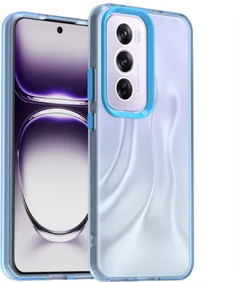 Produktbild von Handyhülle für Oppo Reno12 Pro Schlank Durchscheinend Matt Stoßfest Schutzhülle Blau