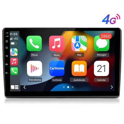 Immagine prodotto di Autoradio Android da 9" con processore a 8 core, 6 GB + 128 GB, CarPlay e Android Auto per Audi A3 8P, 8V, S3, RS3 (2003-2013); navigatore GPS, Wi-Fi, Bluetooth, FM, RDS, USB, DAB+, SWC, 2DIN, PDC