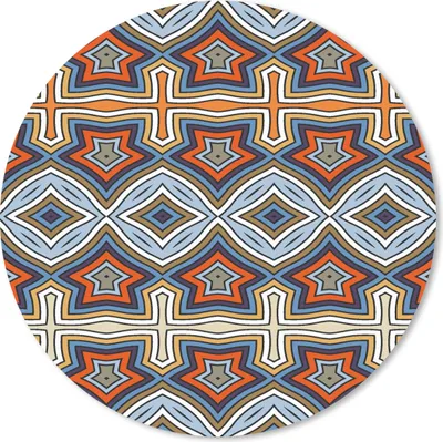 Produktbild von MuchoWow® Mauspad Mousepad Muster - Afrika - Formen 40x40 cm - Mousepads - Maus Mat - Pad - Mausunterlage - Schreibtisch Accessoires