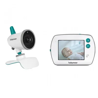 Produktbild von Babymoov YOO-Feel Video-Babyphone, 3,5 Zoll Touchscreen-Empfänger, Nachtsicht, 2-fach Zoom, Gegensprechfunktion, VOX-Funktion