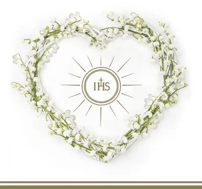 Produktbild von Kommunionservietten Kommunion IHS 33x33cm 20St.