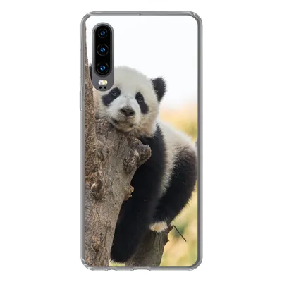 Produktbild von MuchoWow® Handyhülle Schutzhülle Hülle für Huawei P30 Panda - Baum - Licht Silikon Softcase Handy Hülle - Kartenbesitzer