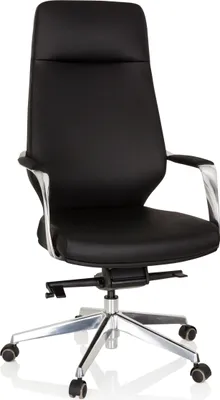 Produktbild von hjh OFFICE Profi Chefsessel VELVET Ergonomischer Bürostuhl mit Armlehnen Kunstleder Drehstuhl für Büro, Zuhause