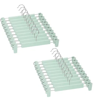 Image de Elzusha - Lot de 20 cintres pour jupes avec pinces réglables