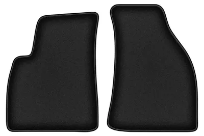 Image de Tapis avant en moquette pour Hyundai SantaFe I 2000-2006 (SUV) – 2 pièces, noirs, sur mesure – Wielganizator DURBAN