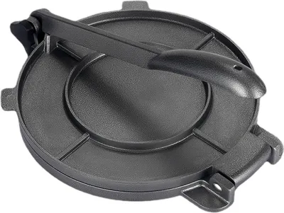 Produktbild von Tortillapresse, 8 Zoll, Teigpresse, Pataconera, Roti Maker, Taco-Presse, robust, rostbeständig, einfach zu bedienende Pfannkuchenmaschine für hausgemachte Leckereien