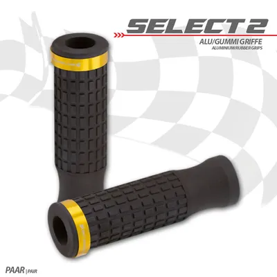 Produktbild von Griffgummiset Select2 7/8-22mm schwarz