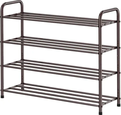 Immagine prodotto di FANHAO scarpiera a 4 livelli in acciaio inox 68 x 26 x 65 cm bronzo